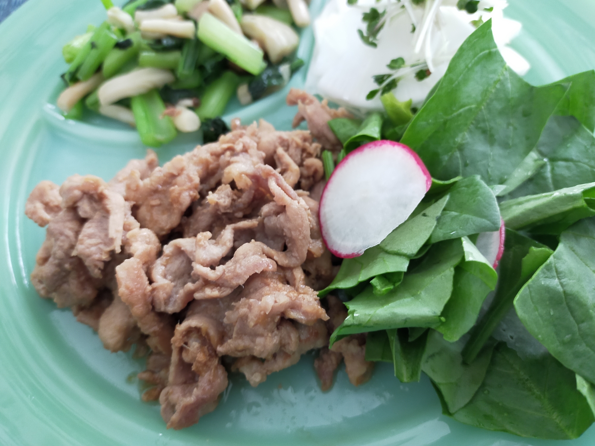 こま切れ肉で生姜焼き！