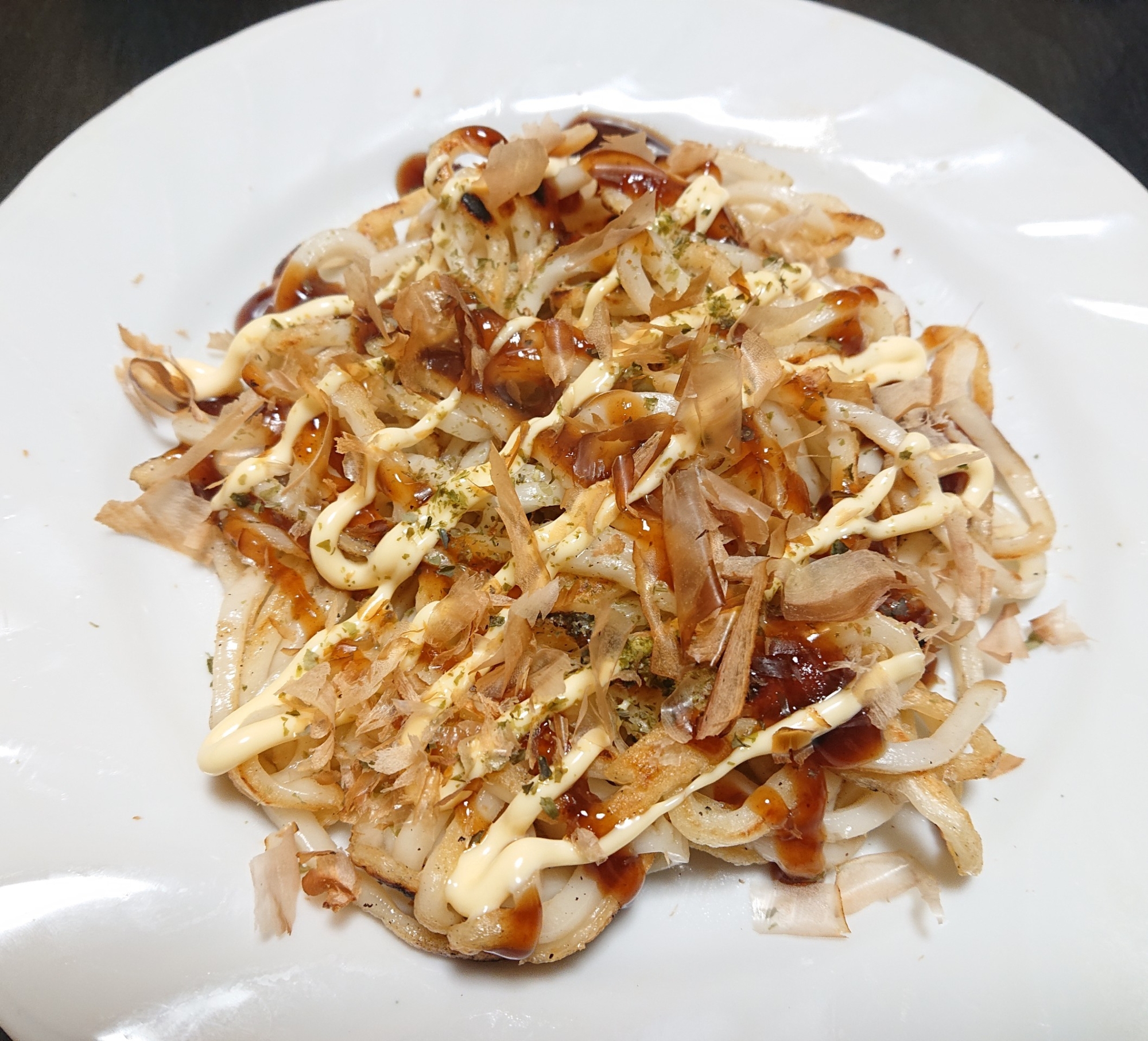 簡単おつまみ☆カリカリうどん焼き