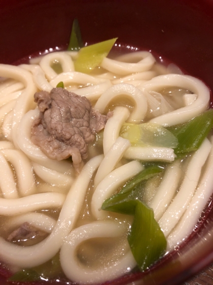 ダシダで肉うどん！