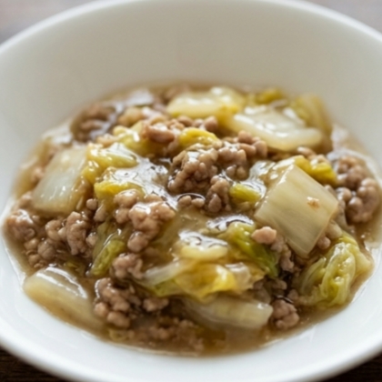 白菜大量消費！豚ひき肉と白菜の和風あんかけ