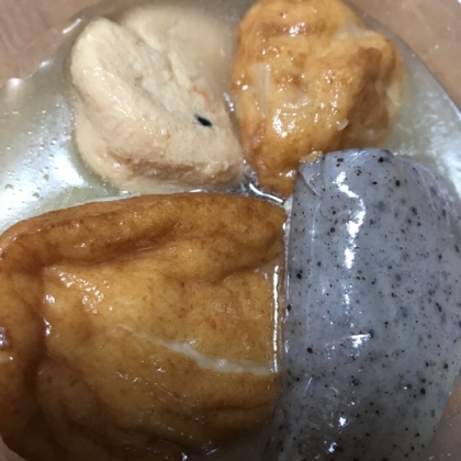 茅乃舎のだしで、おでんスープ