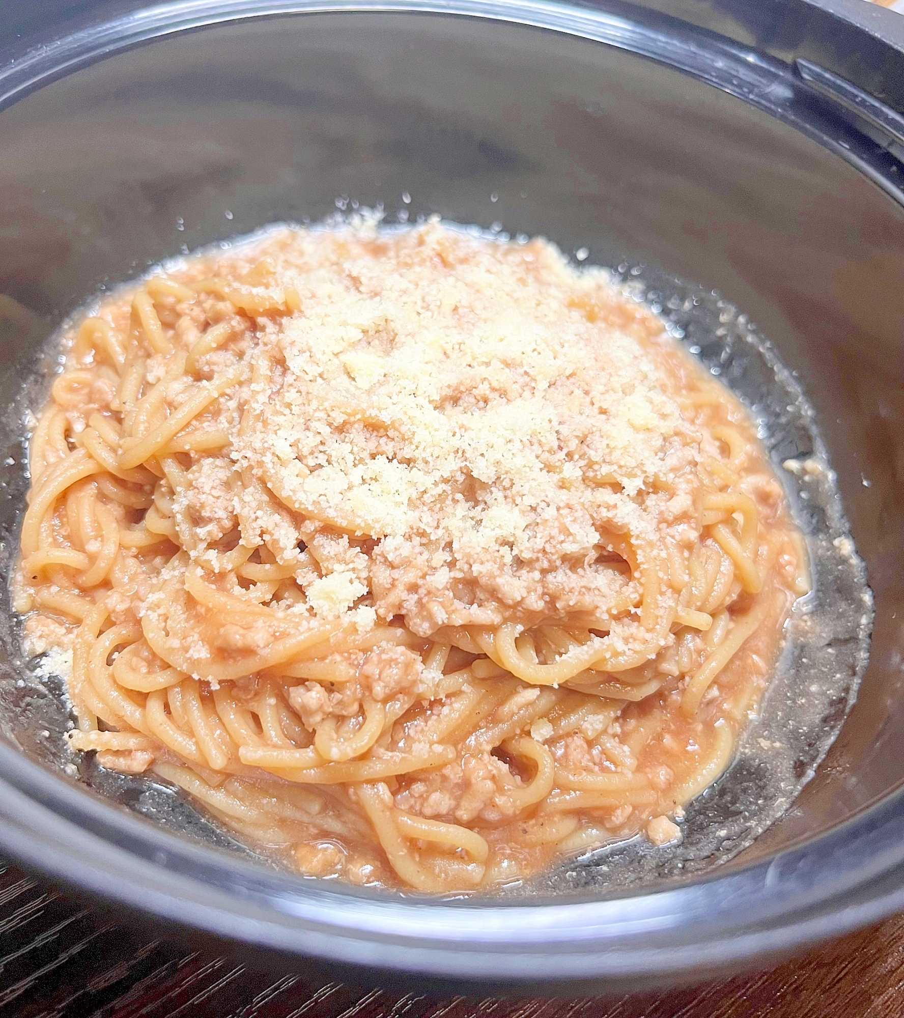 レンジのみ☆簡単ミートソースパスタ