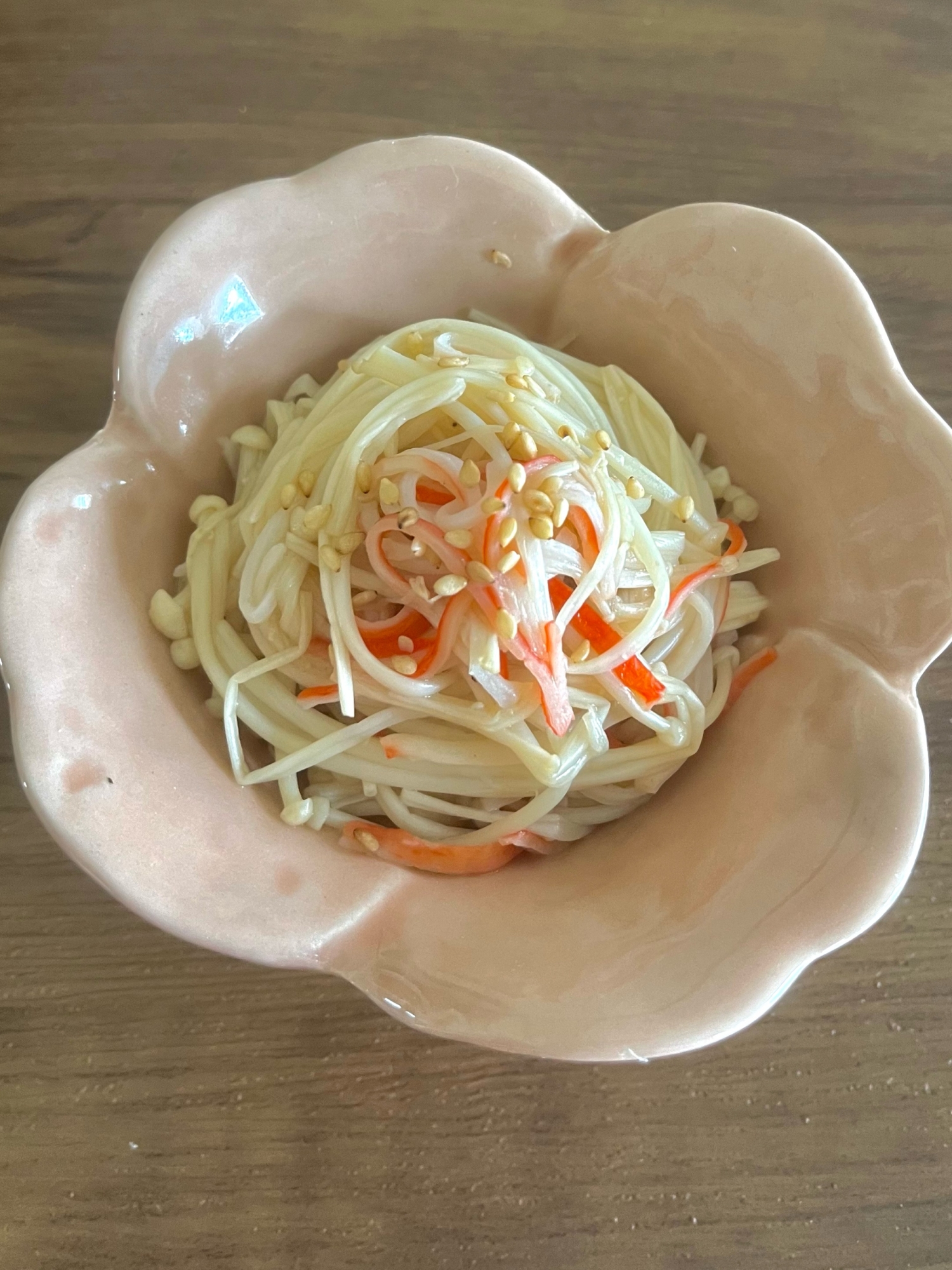 奇跡の食材カニカマとえのきナムル