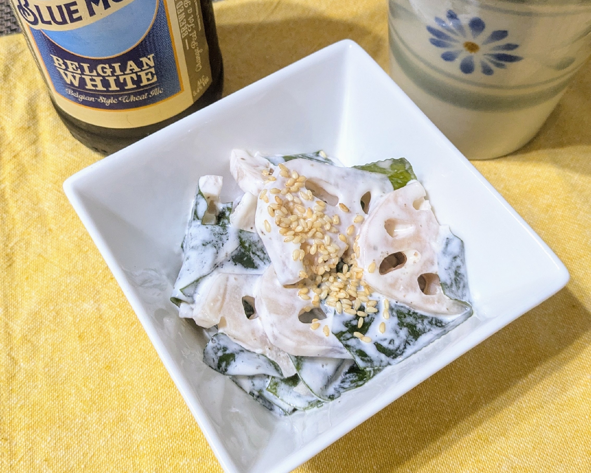 ワカメと蓮根のサラダ