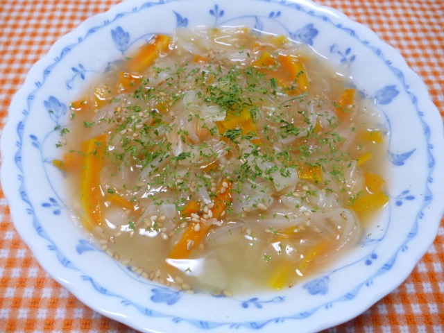 食べる野菜春雨スープ