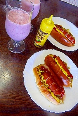 カレー味の Hot　dog