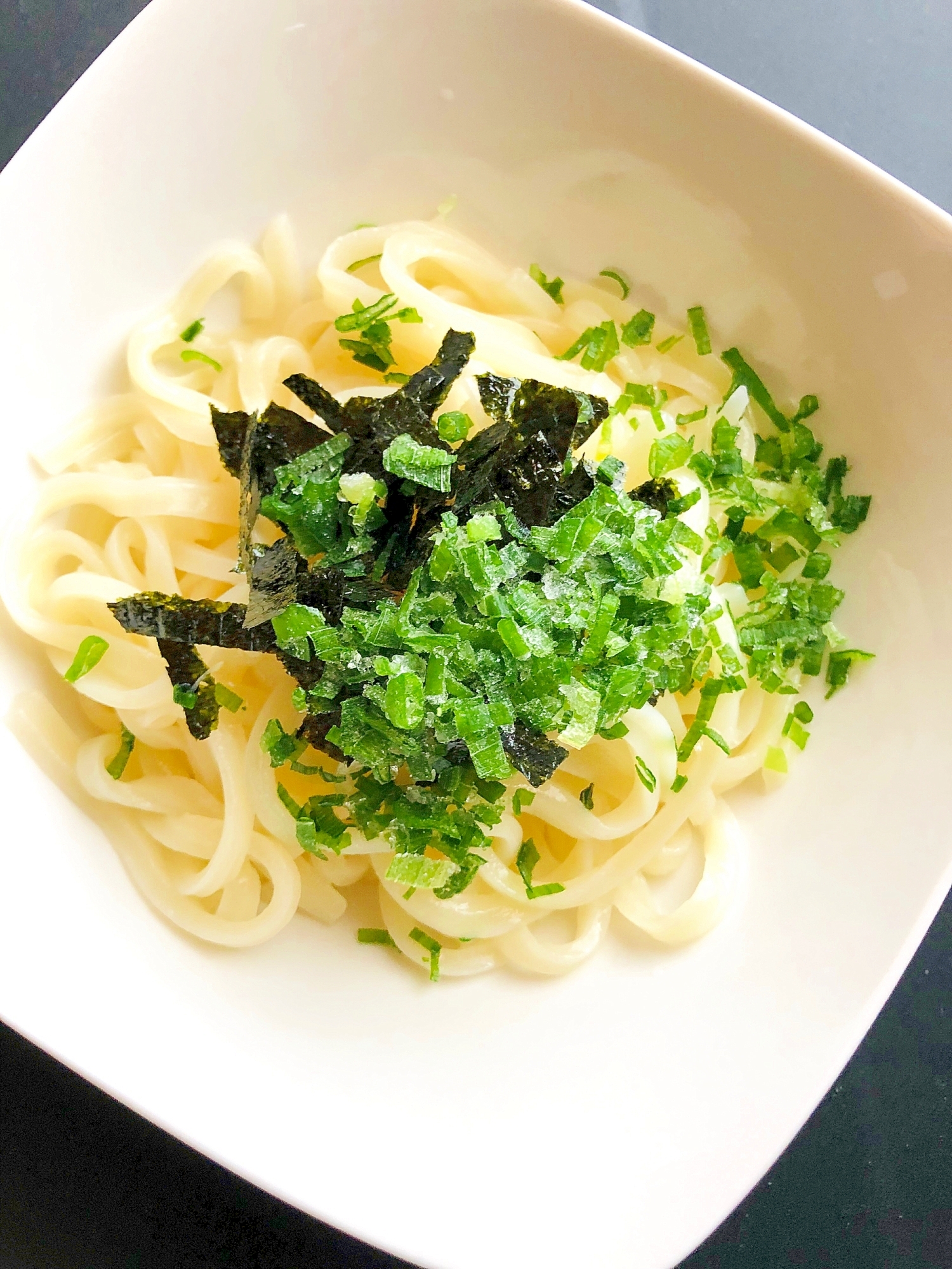 電子レンジで！冷凍細うどんの青じそ風味