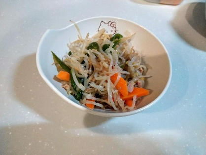 もやしとピーマンのツナ和え