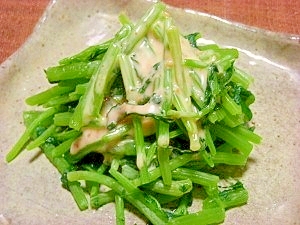 葉っぱも食べられます☆山菜・青ミズのお浸し