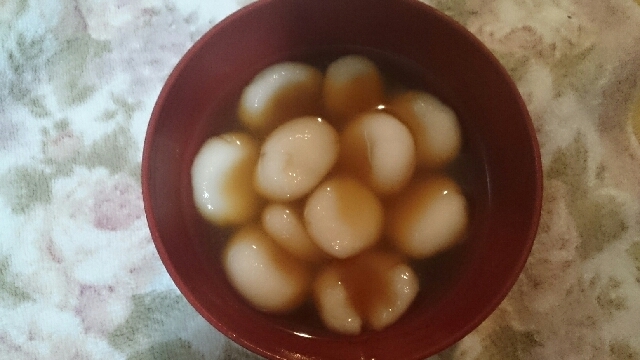 生姜湯風味の白玉