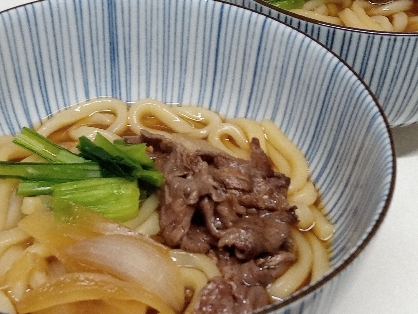 ほうれん草入りの＊肉うどん