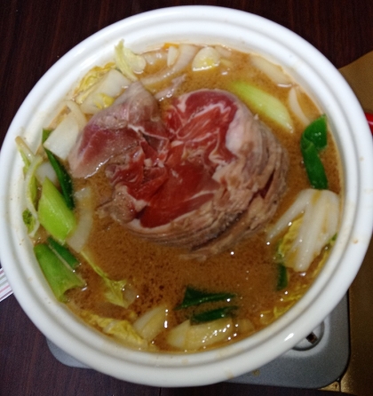 ラム肉のみそ鍋