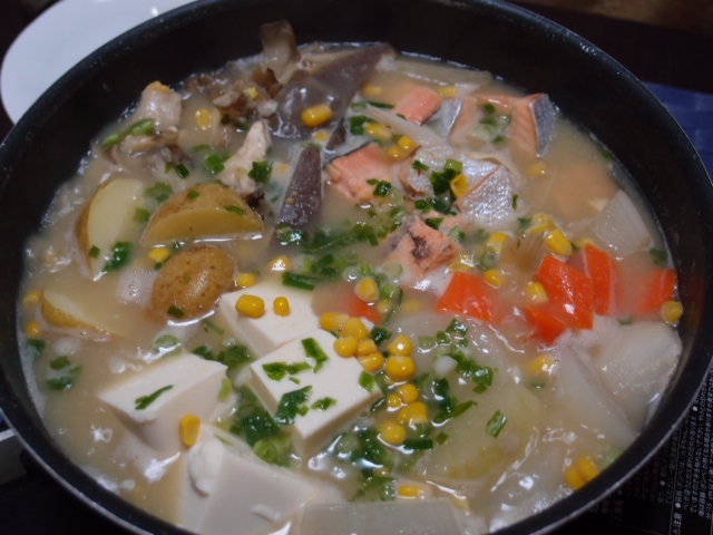 塩鮭で石狩鍋 レシピ 作り方 By シュリンピ 楽天レシピ