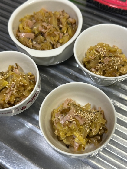 ♦️白菜とハムの塩昆布煮☆中華味