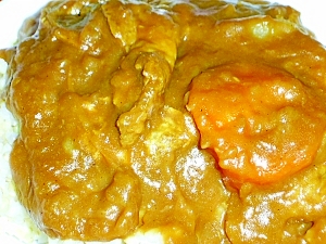 肉の代わりに油揚げを!の節約カレー