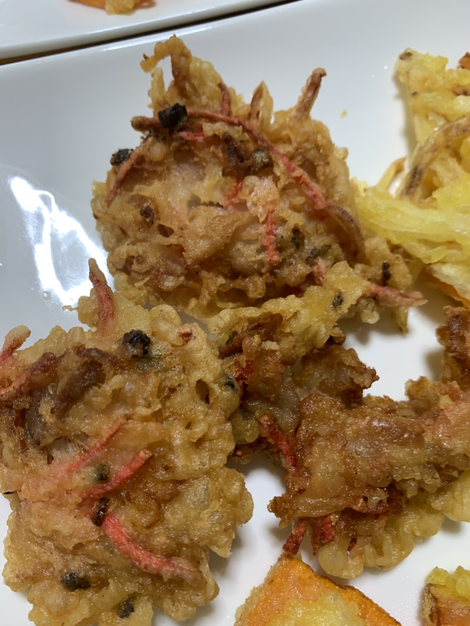 豚バラ肉と紅生姜の天ぷら