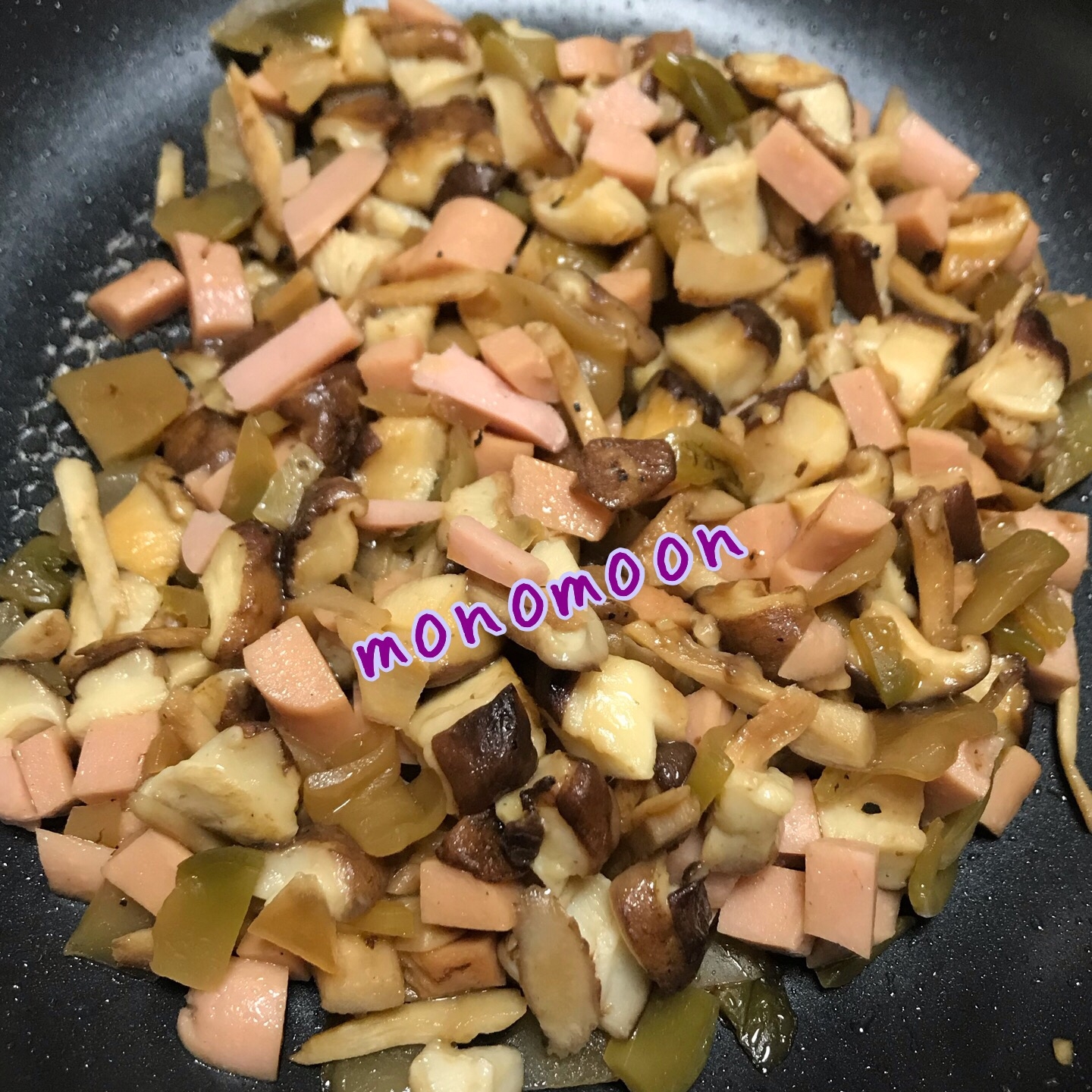 ザーサイと椎茸の炒め物