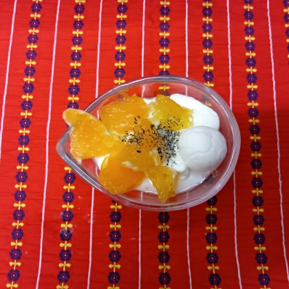 セサミン入りオレンジヨーグルト