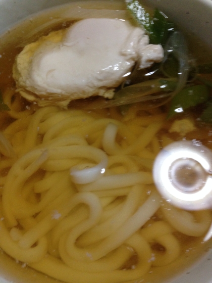 シンプル！夜食に☆長ネギと卵だけの鍋焼きうどん