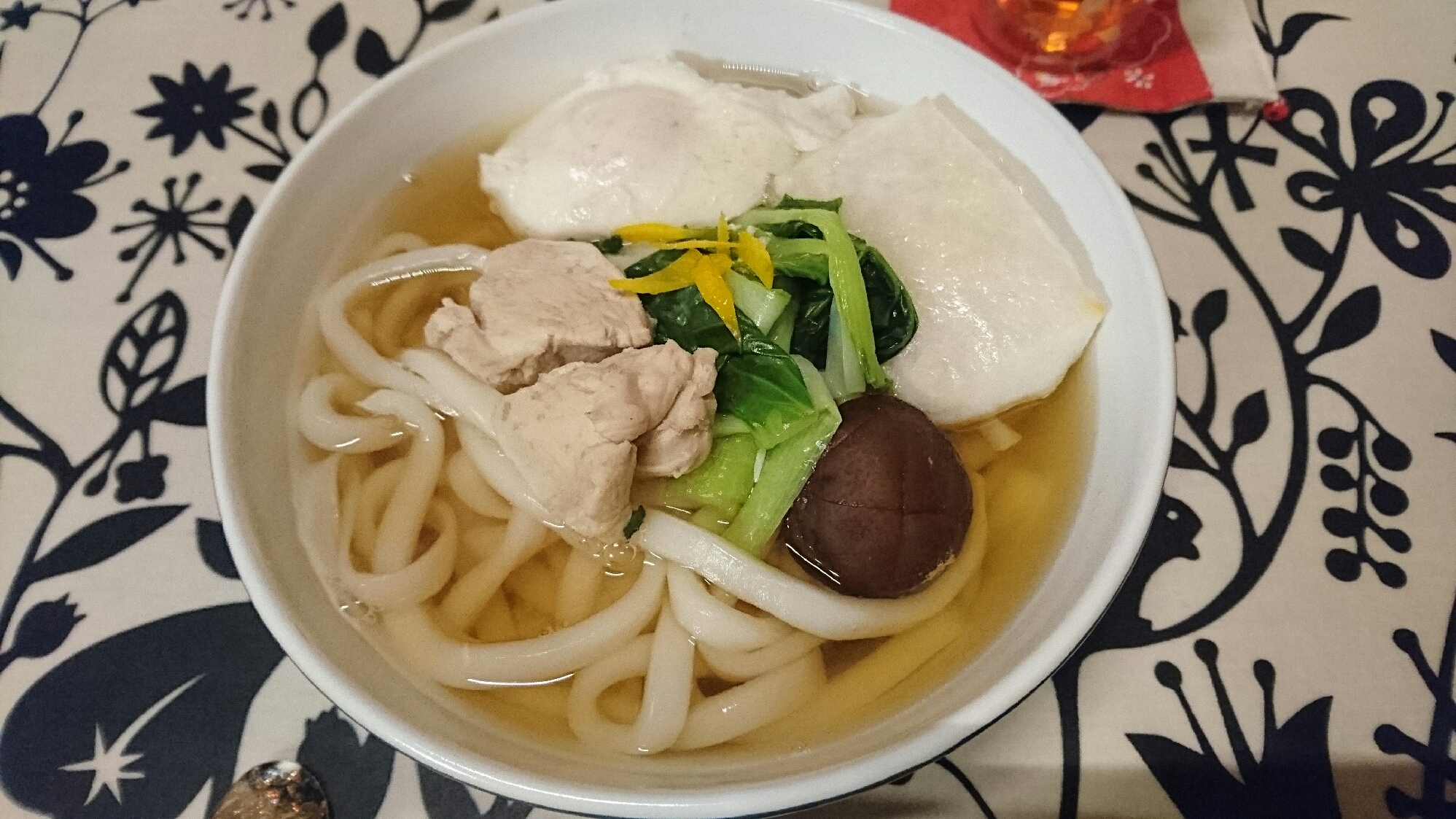 アジの出汁でお雑煮風ちからうどん