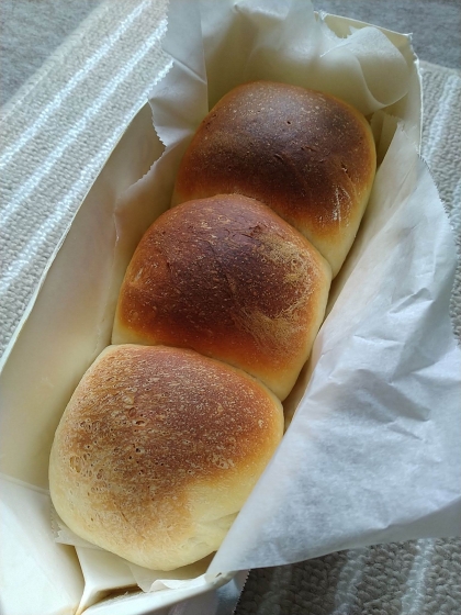 初めてなので少しだけ作ってみました。ちぎりパン可愛いですね。