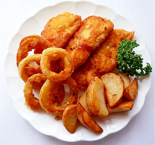 黒ビールを使った本格フィッシュ&チップス