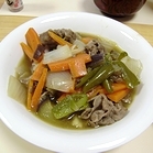 豚肉と白菜のうま煮☆7種具材の八宝菜