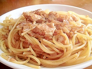 甘辛チキンの和風パスタ