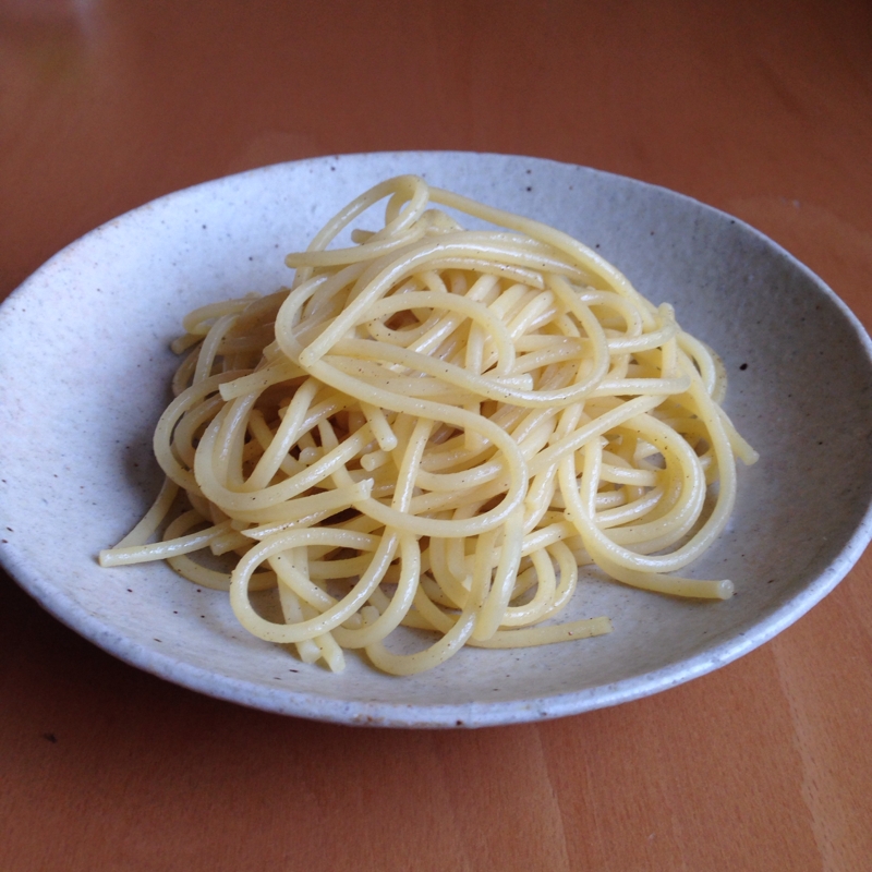 スパゲッティの塩こしょう炒め♪