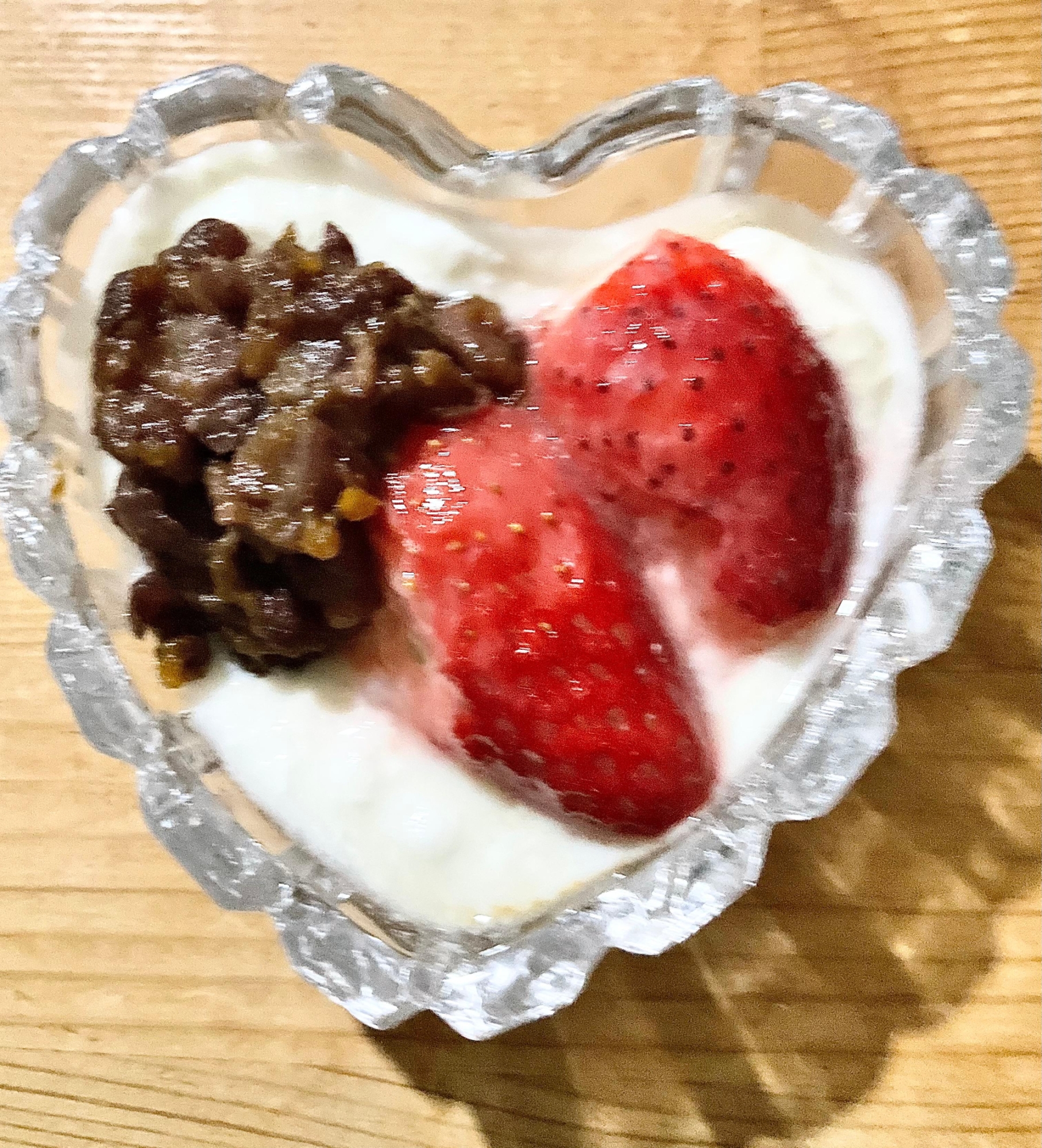 小豆いちごヨーグルト
