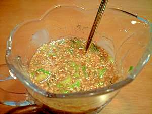 ねぎごまソース中華風