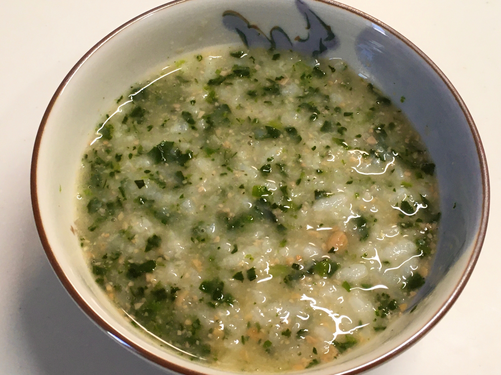 【離乳食】納豆とほうれん草入りおかゆ