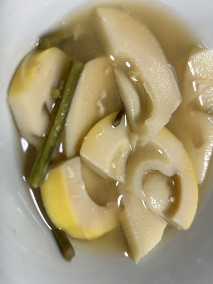 筍と蕨☆たけのことわらびの味噌汁