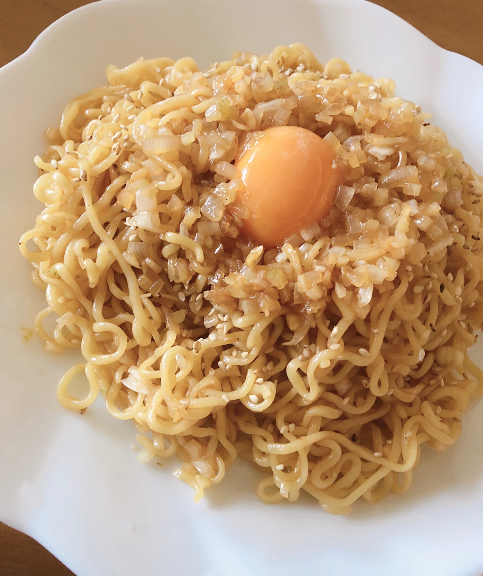 インスタントラーメンで簡単油そば！