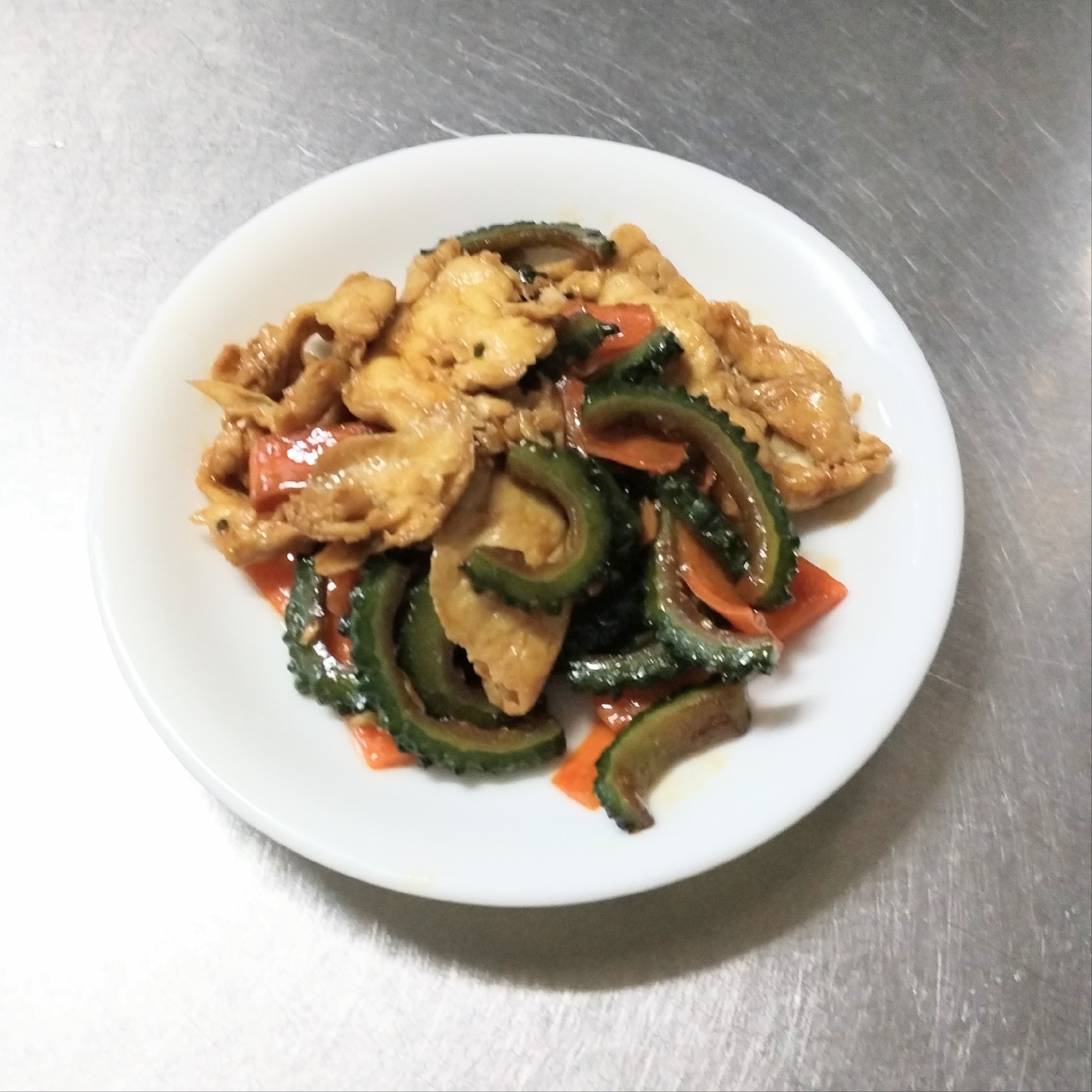 ゴーヤと豚肉のオイスターソース炒め