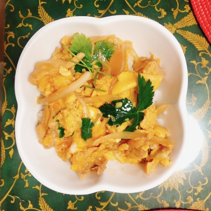 鶏むね肉De親子丼！