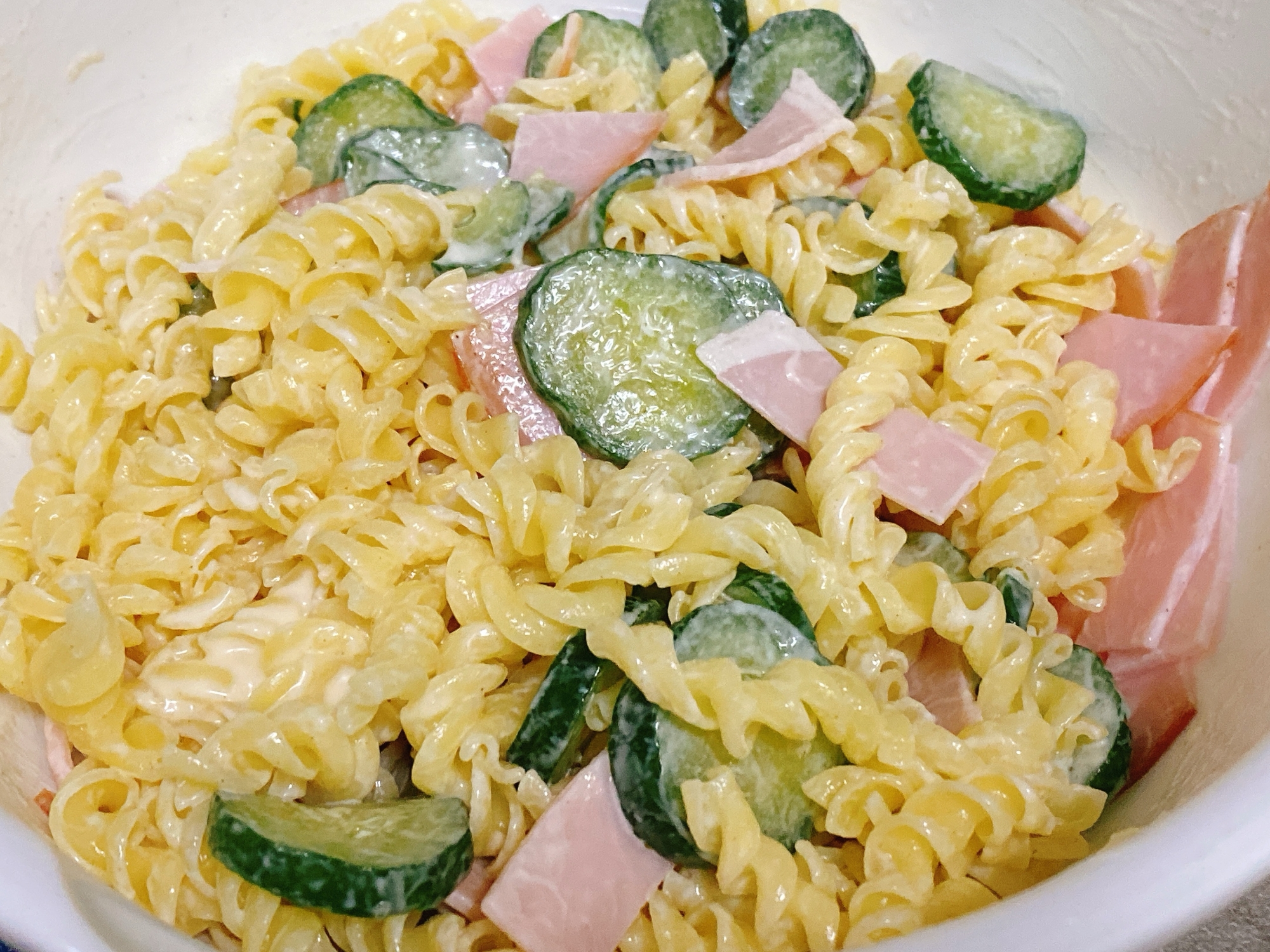 ➿ハムときゅうりのマカロニサラダ➿
