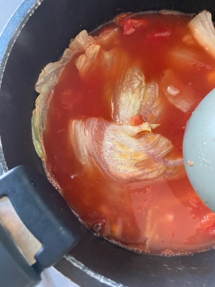 トマトレタススープ