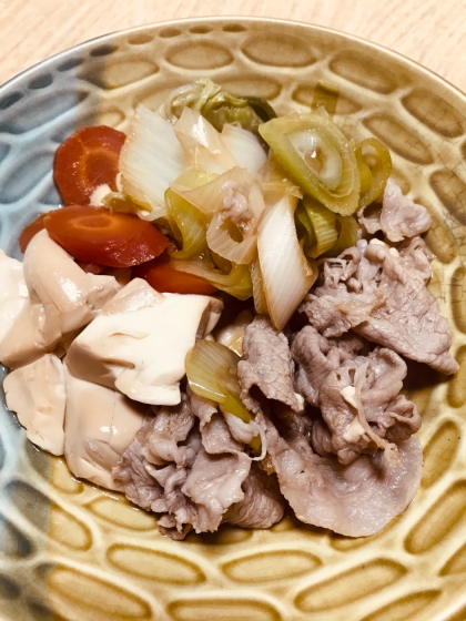 豚の角煮の煮汁で！肉豆腐