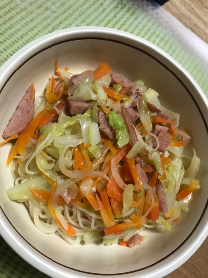 スパムで☆余っていたそうめんの消費に助かりました！美味しかったです♪