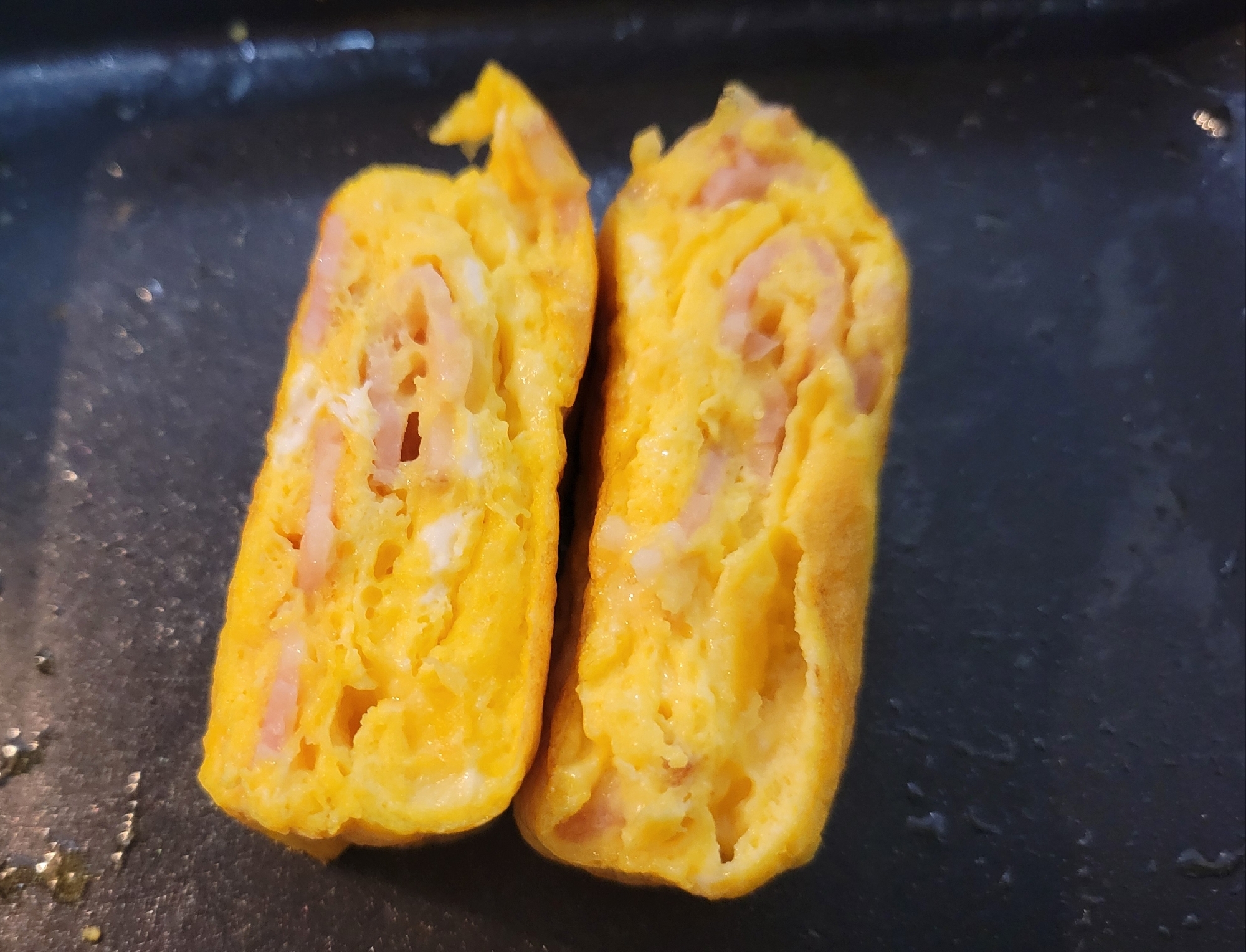 オムレツ風☆ベーコンとチーズ入り卵焼き