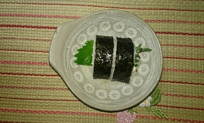 大葉で手巻き寿司