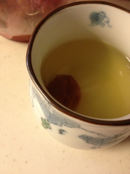 「風邪気味なので！　はちみつ梅レモン緑茶」　　♪♪