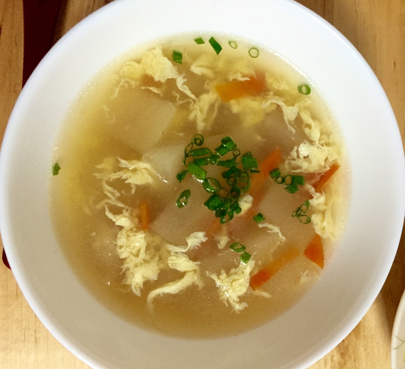 冬瓜と卵の中華スープ