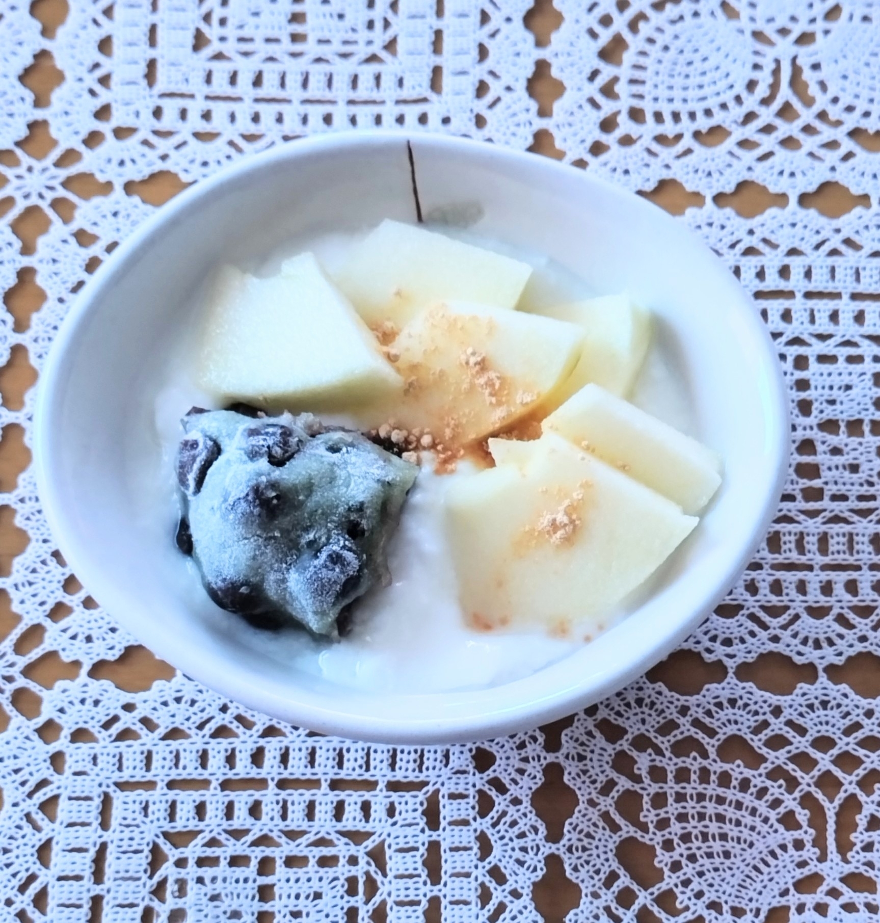 りんごと大福のきな粉ヨーグルト◇