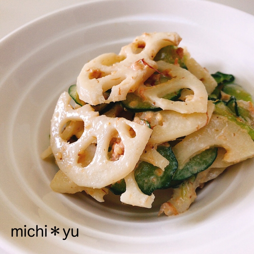 ごま香る シャキシャキれんこんサラダ