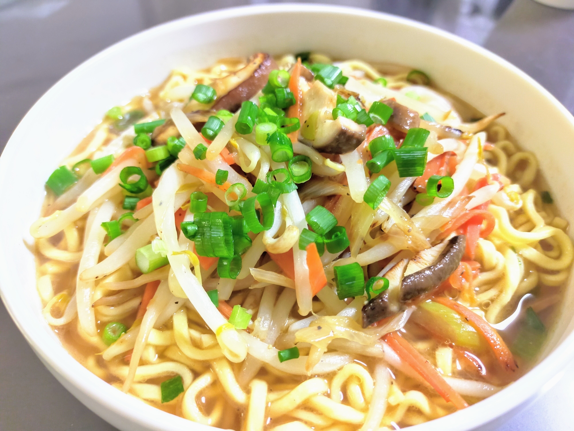 野菜も食べてね!!野菜醤油ラーメン☆