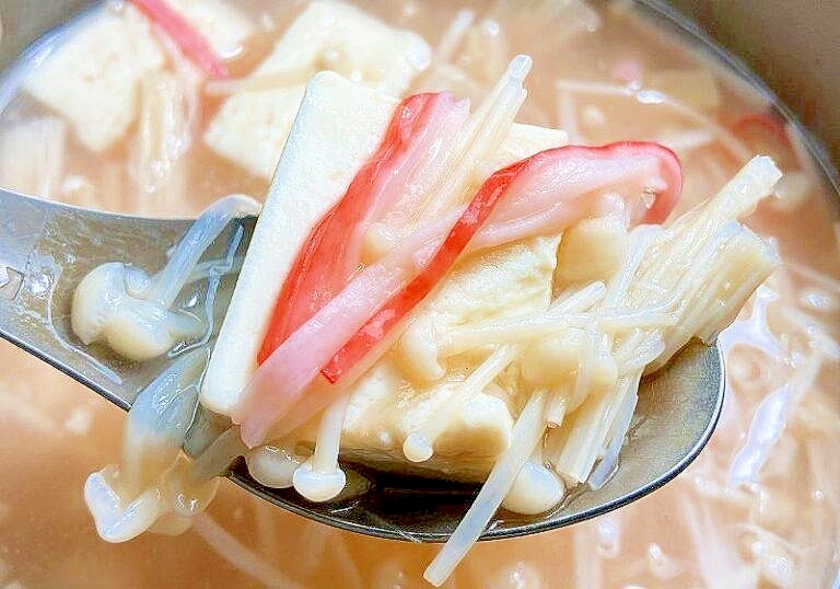 【素朴飯】カニカマと豆腐のとろ煮