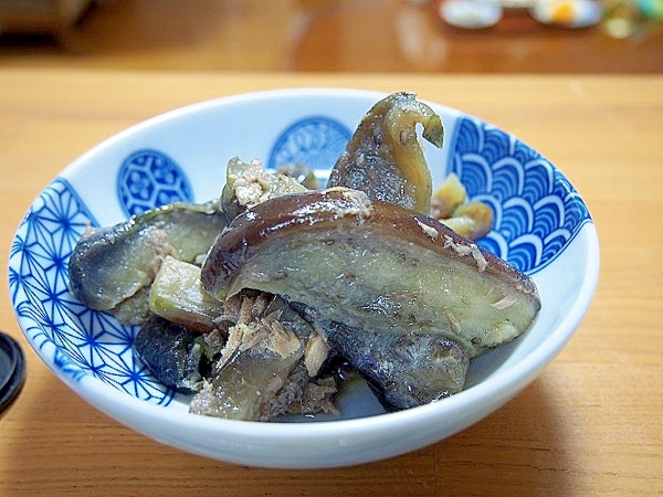 茄子とツナの味噌炒め