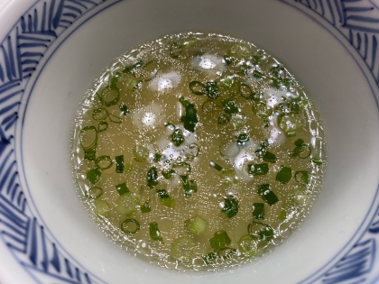 麺つゆで鯛のお吸い物